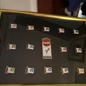 OLD COCA COLA XV COMMONWEALTH GAMES VICTORIA 1994 PINS BADGES COMMEMORATIVE SET